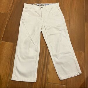 NWT Levi's 525 Women's White Mid-Rise Cropped Capri Denim Jeans, Size 4